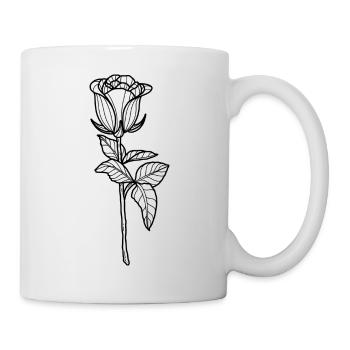 Flower Rose - Mug - white - Right
