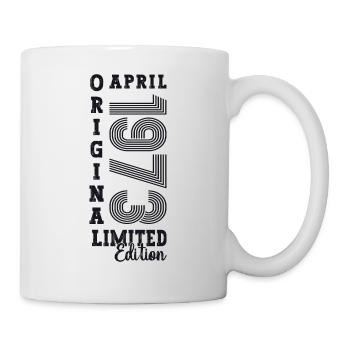 50e anniversaire homme April Né en 1973 Original - Mug blanc - blanc - Droite