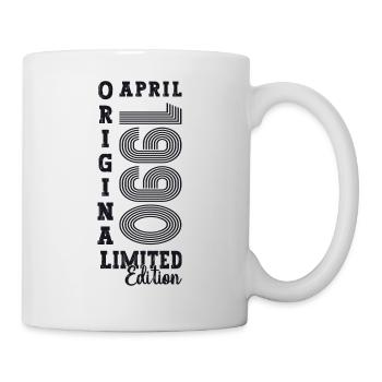33rd birthday man April Born 1990 Original - Mug - white - Right