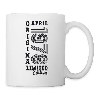 45e anniversaire homme April Né en 1978 Original - Mug blanc - blanc - Droite