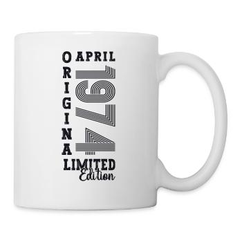 49th birthday man April Born 1974 Original - Mug - white - Right