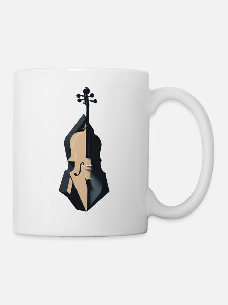 Violoncelle géométrique - Mug blanc - blanc
