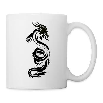 Logo du dragon - Mug blanc - blanc - Droite