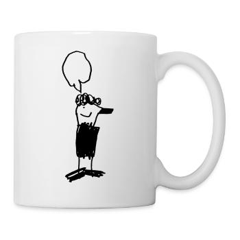 Elefantenmann - Tasse - Weiß - Rechts