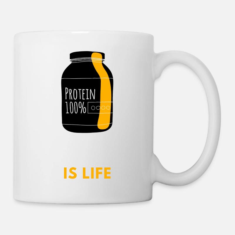 Protein is life 1 - Mug - white