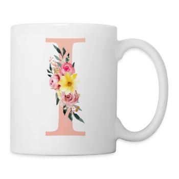 I Monogramme Floral - Mug blanc - blanc - Droite