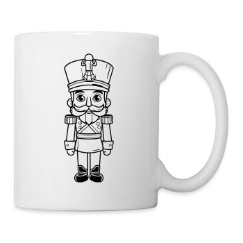 Nussknacker Weihnachten Symbol - Tasse - Weiß - Rechts