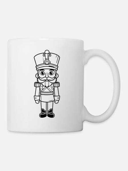 Symbole de Noël Casse-Noisette - Mug blanc - blanc