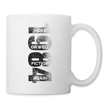 1984 - Faire de la fiction à nouveau Orwell - Mug blanc - blanc - Droite