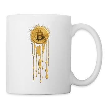Gold Bitcoin - Tasse - Weiß - Rechts