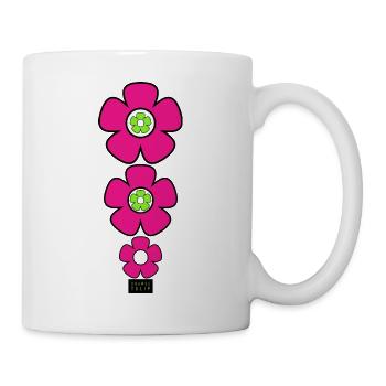 Three Flowers - Tasse - Weiß - Rechts