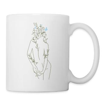 Amour de soi / V-Day / imprimé au dos uniquement - Mug blanc - blanc - Droite