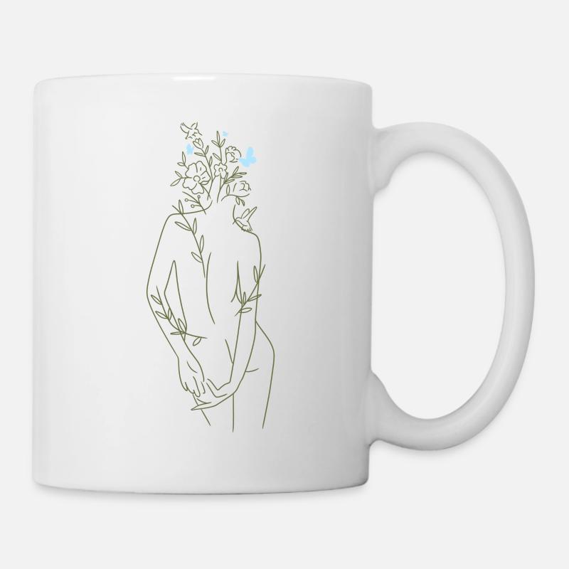 Selflove / V-Day / back print only - Tasse - Weiß