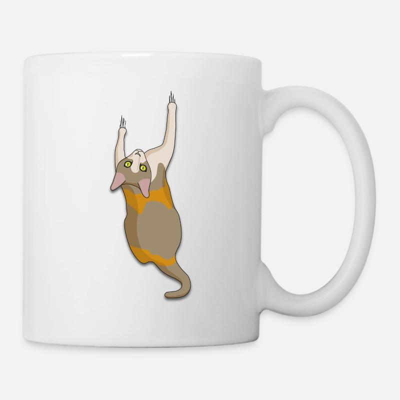 Climbing cat - Mug - white