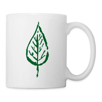 Feuille - Mug blanc - blanc - Droite