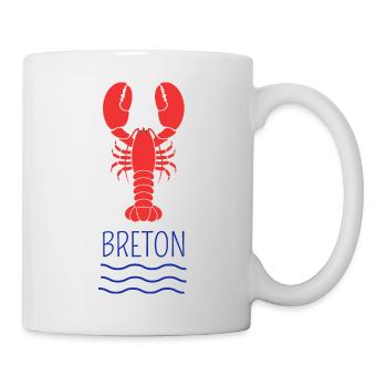 Breton lobster - Mug - white - Right