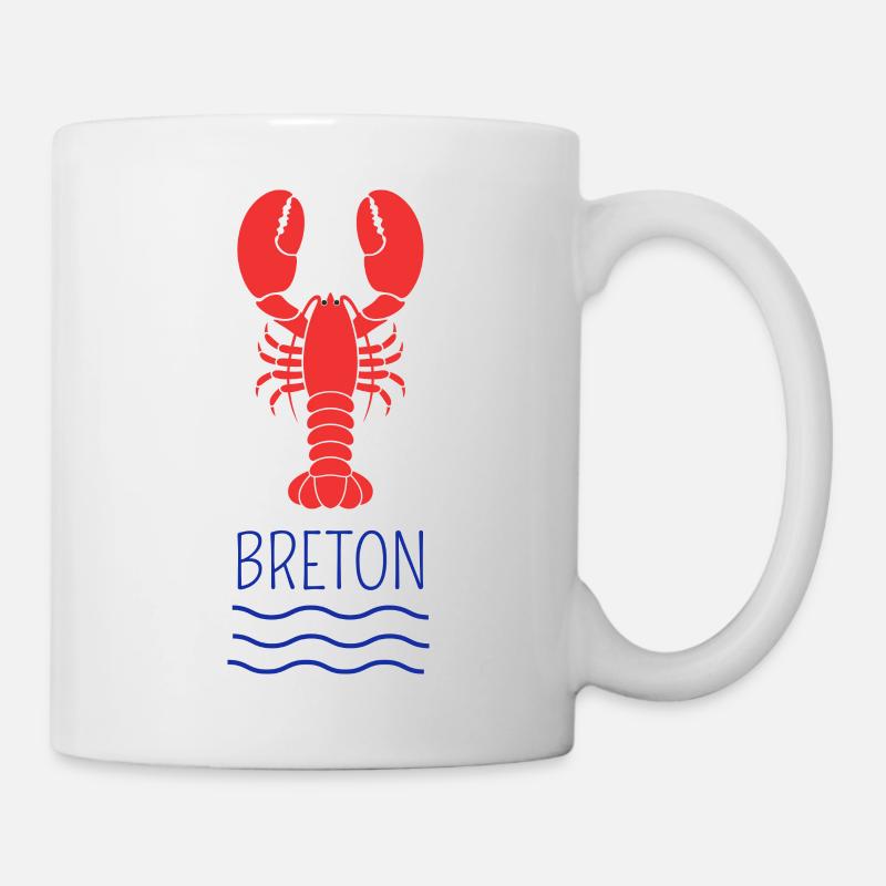 Breton lobster - Mug - white