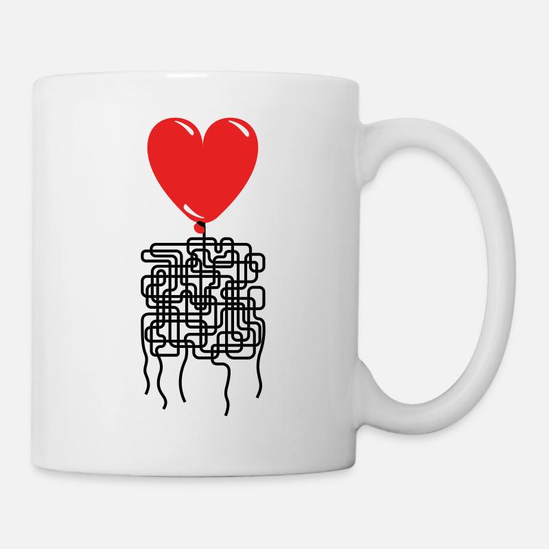 Things are complicated. Valentine's day. I love... - Mug - white