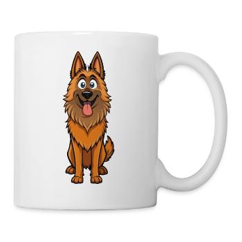 Expression intense d’un Tervuren belge - Mug blanc - blanc - Droite