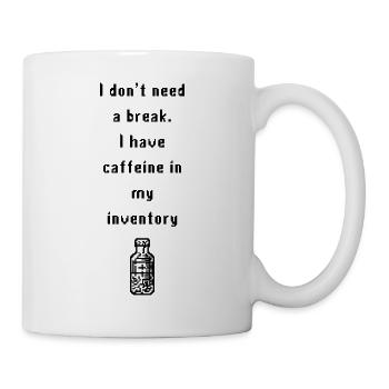 Café Gaming Gamer Coffee Drinker Geek cadeau - Mug blanc - blanc - Droite