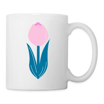 Pink tulip - Mug - white - Right