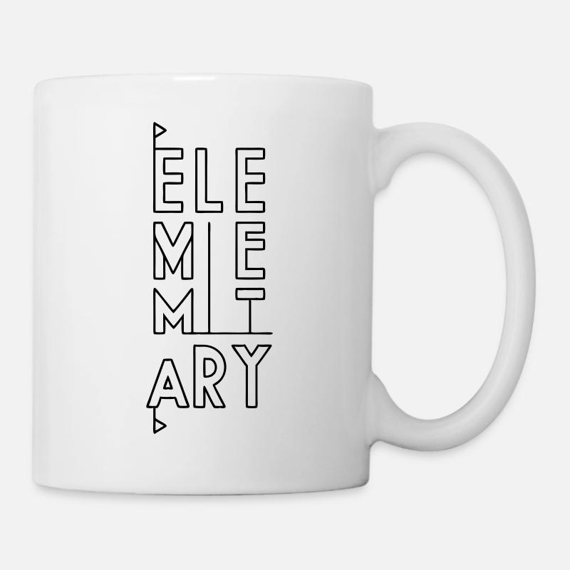 Vertical Geometrics - Tasse - Weiß
