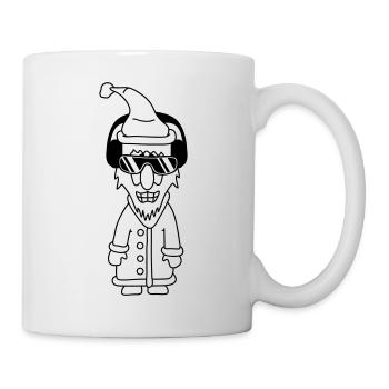 Fête Père Noël Cool Noël Hiver Musique - Mug blanc - blanc - Droite