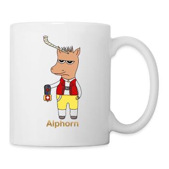 Alphorn - Tasse - Weiß - Rechts