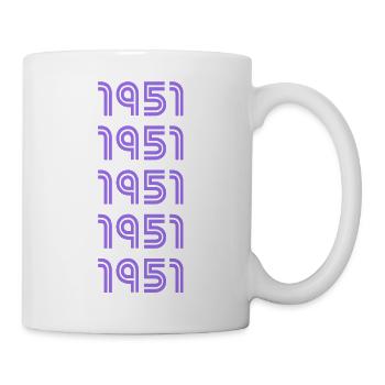 Year of birth 1951 - Mug - white - Right