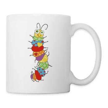 Kleine Raupe Spiel - Tasse - Weiß - Rechts