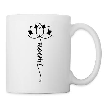 Noemi Name Floral Font - Mug - white - Right