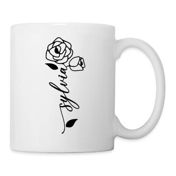 Sylvia Nom Prénom Nom Fleur - Mug blanc - blanc - Droite