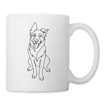 Border Collie Dog 2 - Mug - white - Right