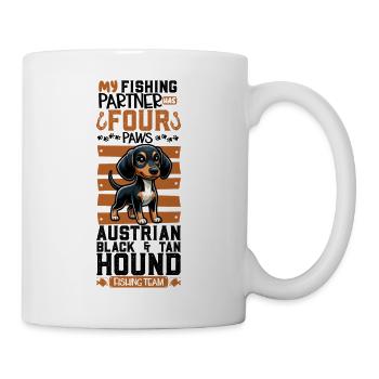 Fishing and Austrian Pinscher - Mug - white - Right