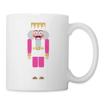 Casse-Noisette rose décoration Noël Noël - Mug blanc - blanc - Droite