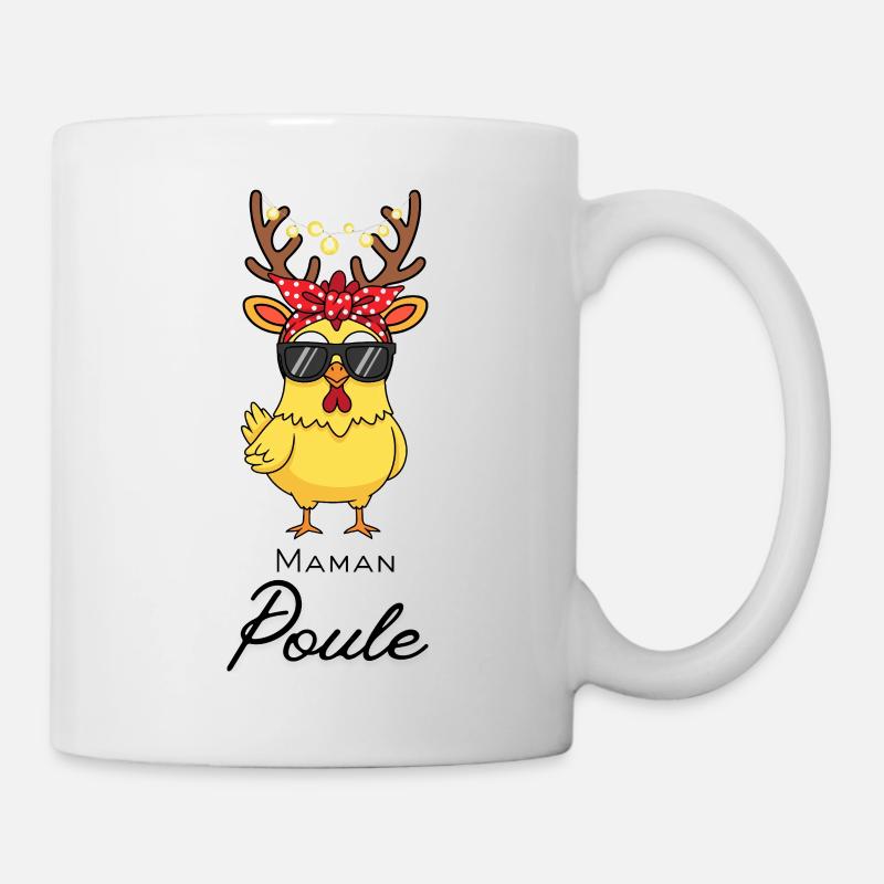 Maman poule - Mug blanc - blanc