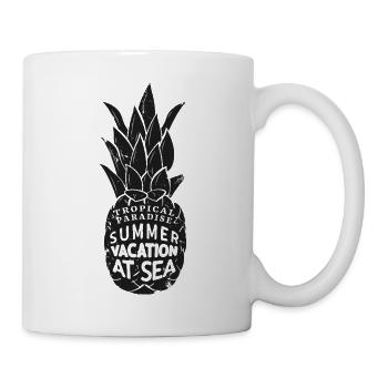Pineapple Tropical Paradise Holidays by the Sea - Mug - white - Right
