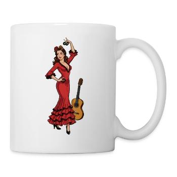 Red Flamenco Dancer - Mug - white - Right