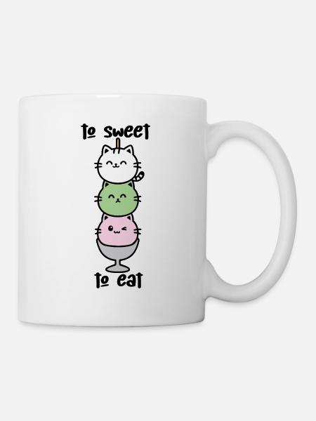 Katzen-Turm Eiscreme Stack - Mug - white