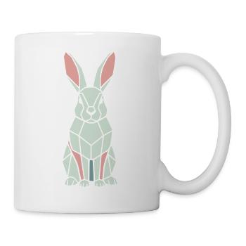 Geometric Bunny Low Poly Modern - Mug - white - Right