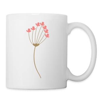 Blume - Tasse - Weiß - Rechts