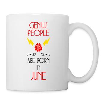 les génies naissent en Juin - Cadeau de Naissance - Mug blanc - blanc - Droite