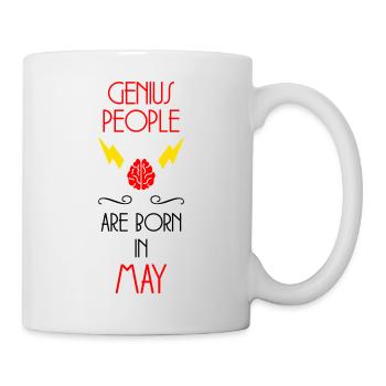 les génies naissent en Mai - Cadeau de Naissance - Mug blanc - blanc - Droite