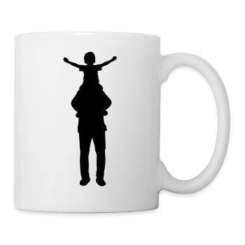 Family Silhouette Parents Children Love Together - Mug - white - Right