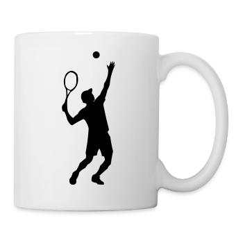 Tennis - Tasse - Weiß - Rechts