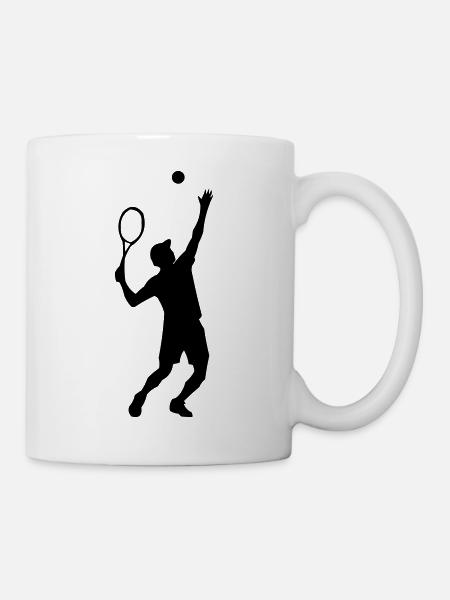 Tennis - Tasse - Weiß