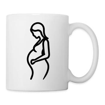 Schwangere - Tasse - Weiß - Rechts