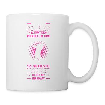 Pink Golfing Silhouette - Mug - white - Right