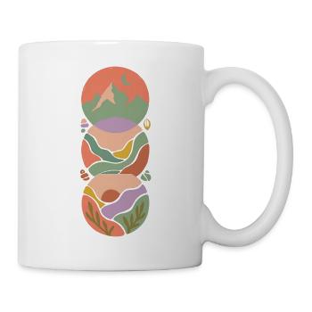 Montagne Clair de Lune - Mug blanc - blanc - Droite