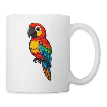 Colorful Parrot Illustration - Mug - white - Right